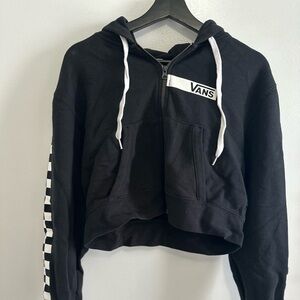 Vans cropped zip up hoodie